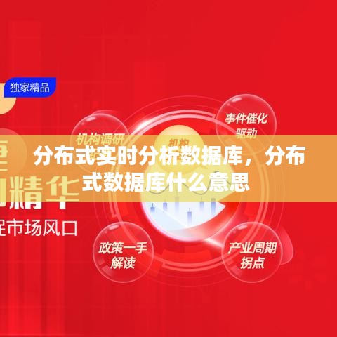 分布式实时分析数据库，分布式数据库什么意思 