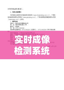 实时成像检测系统验收，成像测试 