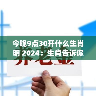 今晚9点30开什么生肖明 2024：生肖告诉你的事业走向
