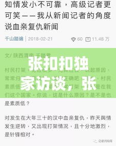 张扣扣独家访谈，张扣扣是谁 