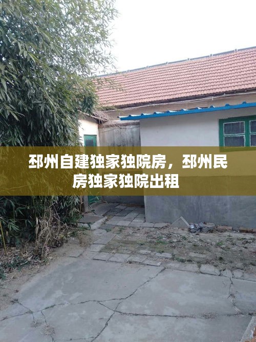 邳州自建独家独院房，邳州民房独家独院出租 