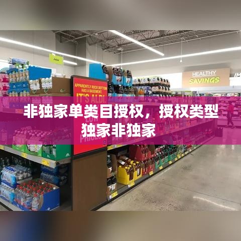 非独家单类目授权，授权类型独家非独家 