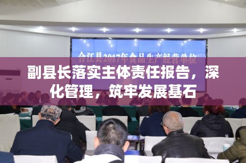 副县长落实主体责任报告，深化管理，筑牢发展基石
