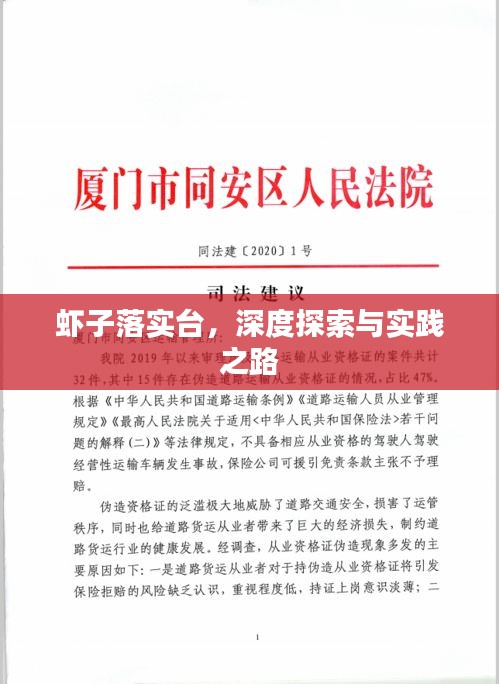 虾子落实台，深度探索与实践之路