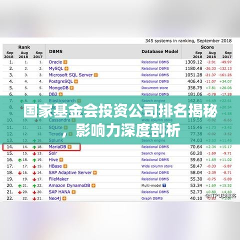 国家基金会投资公司排名揭秘，影响力深度剖析