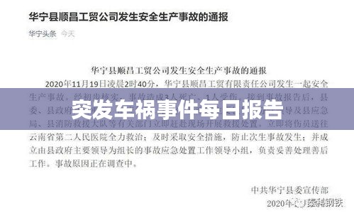 突发车祸事件每日报告