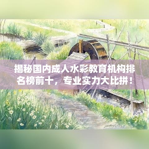 揭秘国内成人水彩教育机构排名榜前十，专业实力大比拼！