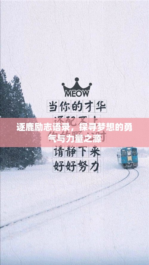 逐鹿励志语录，探寻梦想的勇气与力量之源