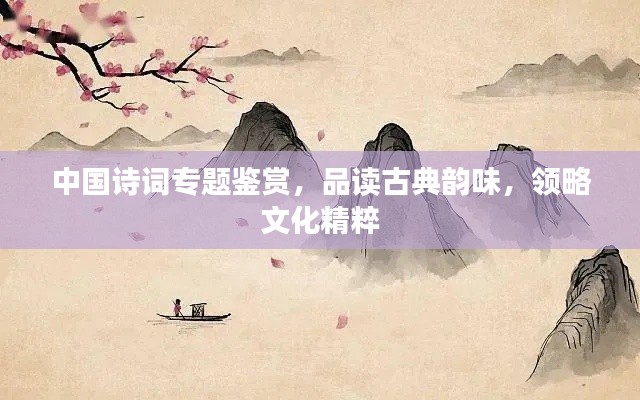 中国诗词专题鉴赏，品读古典韵味，领略文化精粹