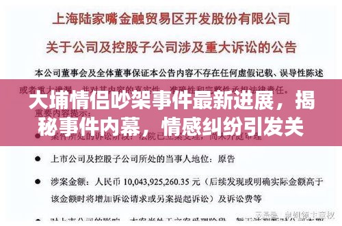 大埔情侣吵架事件最新进展，揭秘事件内幕，情感纠纷引发关注