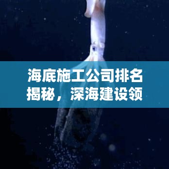 海底施工公司排名揭秘，深海建设领域的顶尖力量探索