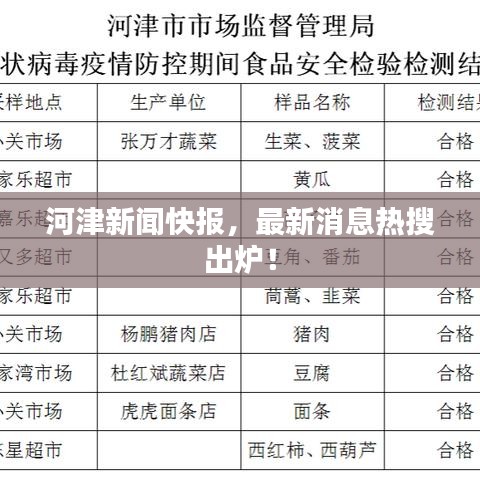 河津新闻快报，最新消息热搜出炉！