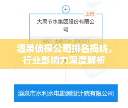 酒泉侦探公司排名揭晓，行业影响力深度解析
