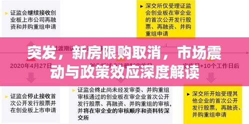 突发，新房限购取消，市场震动与政策效应深度解读