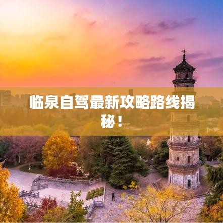 临泉自驾最新攻略路线揭秘！